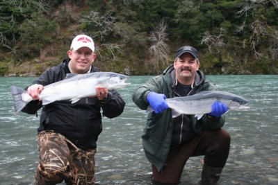 Oregon steelhead fishing guides - steelhead fishing on the Chetco River with Wild Rivers Fishing
